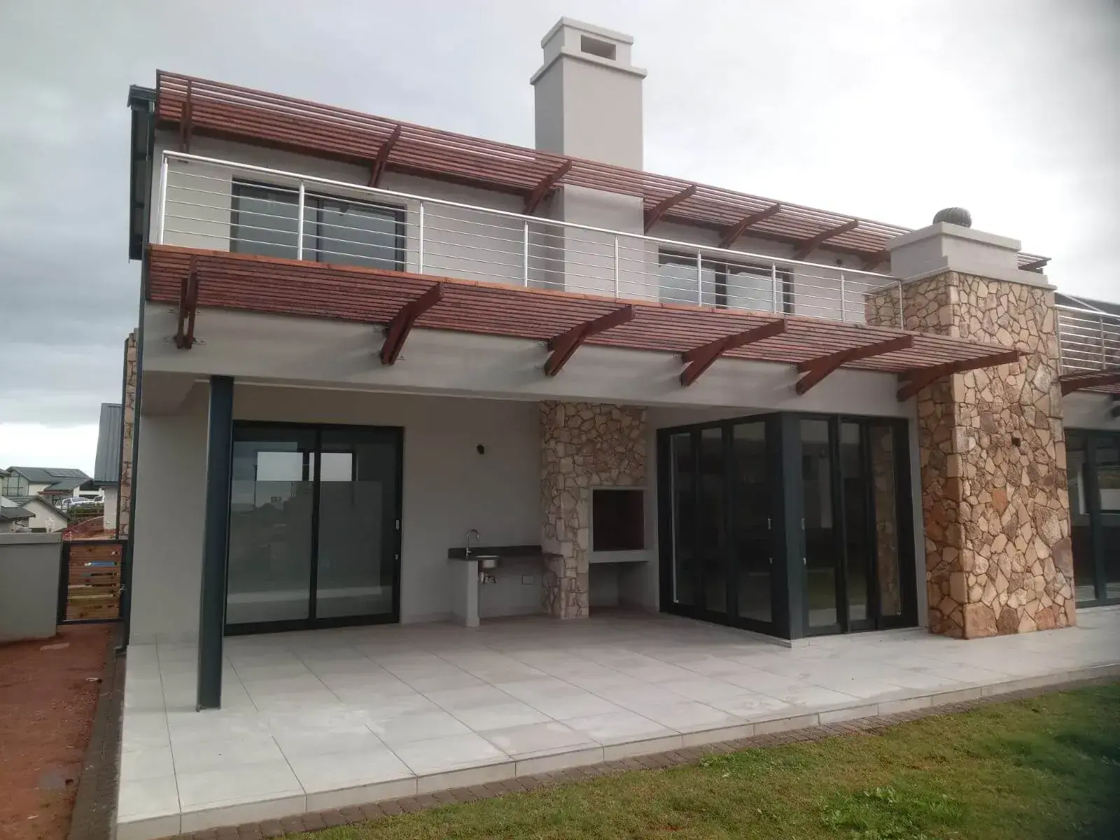 Residential development aluminium installation